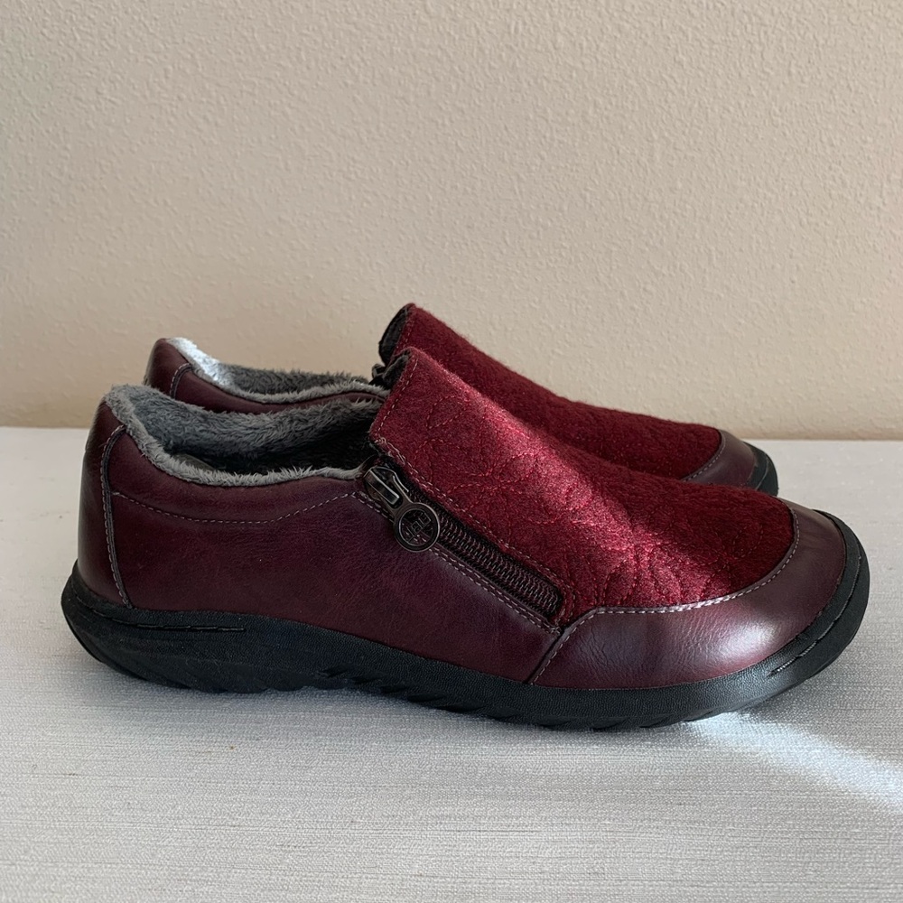 JBU by Jambu Crimson Wine Vegan Flat Oxford Woman’s 9M - Picture 6 of 12